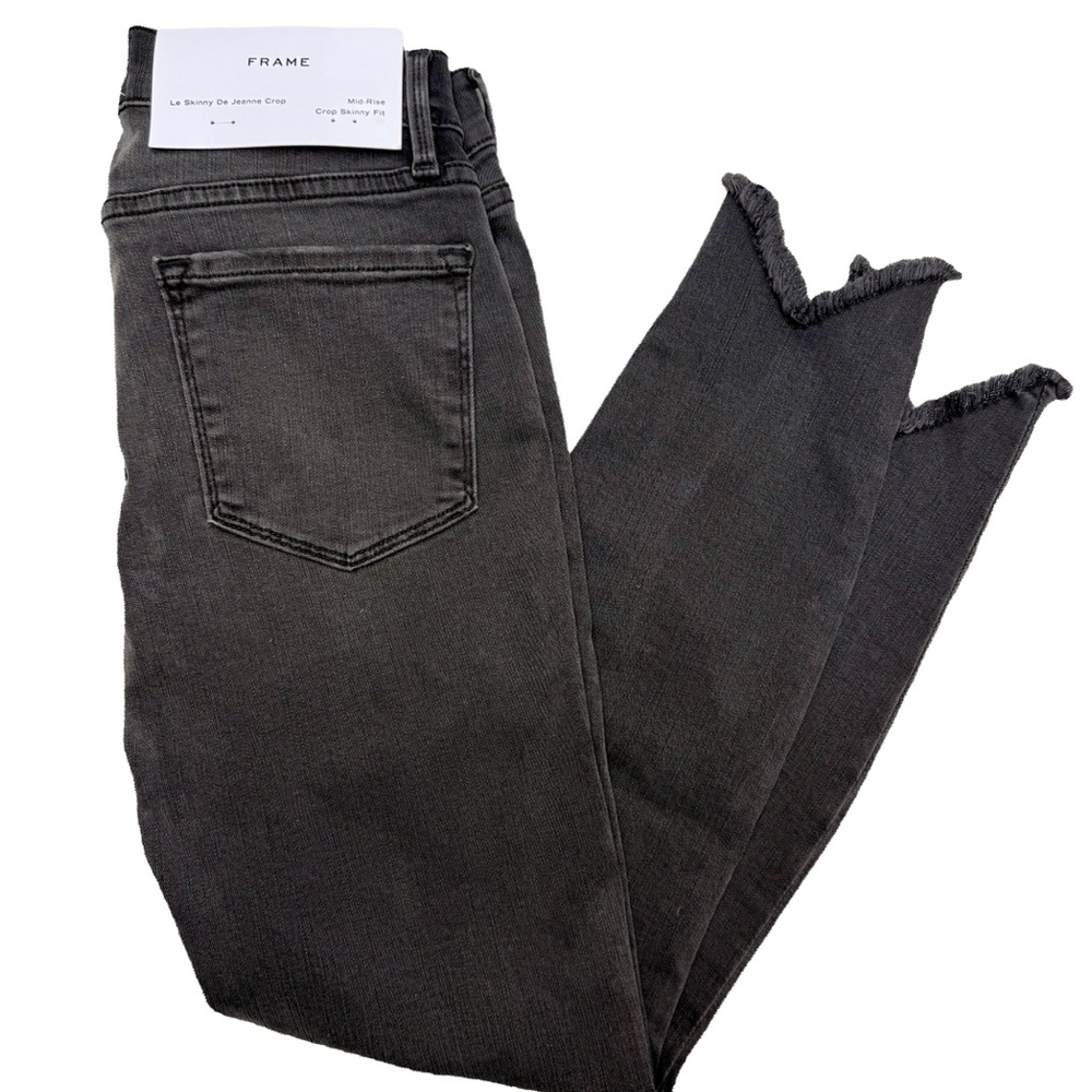 NWT | FRAME Le Skinny de Jeanne Crop Jeans Gray | Size 27
